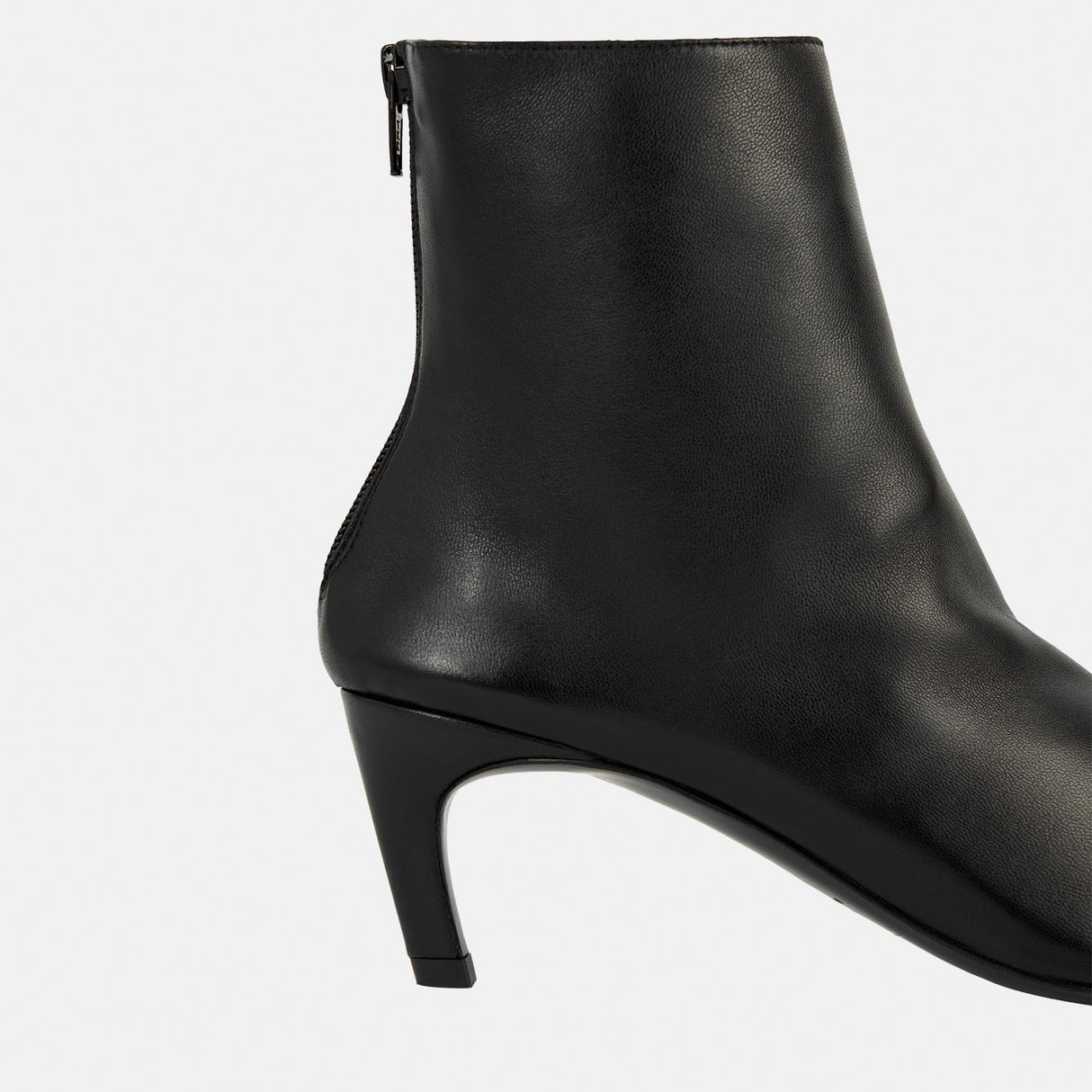 TOTEME SOFT NAPPA ANKLE BOOTS, Black