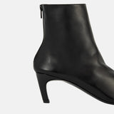 TOTEME SOFT NAPPA ANKLE BOOTS, Black