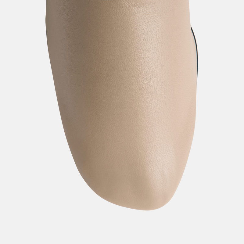 TOTEME SOFT NAPPA ANKLE BOOTS, Chai