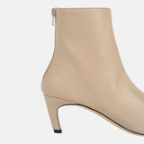 TOTEME SOFT NAPPA ANKLE BOOTS, Chai
