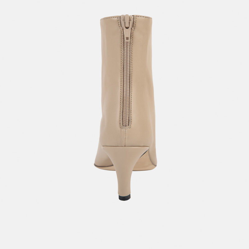 TOTEME SOFT NAPPA ANKLE BOOTS, Chai