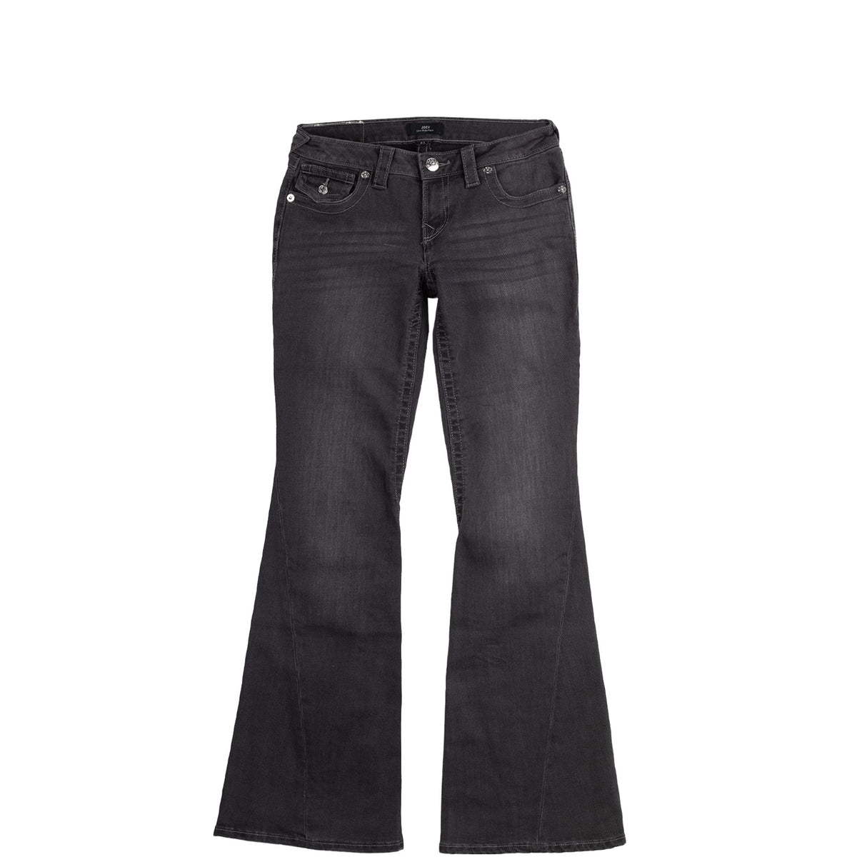 True Religion JOEY LOW RISE FLARE JEAN, Charcoal