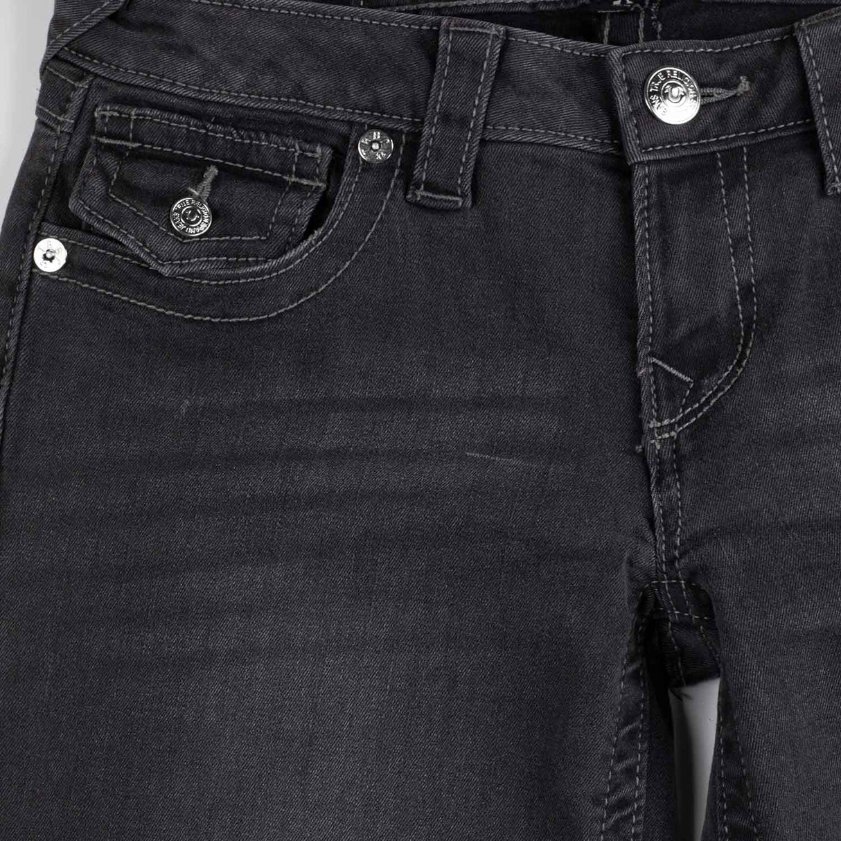 True Religion JOEY LOW RISE FLARE JEAN, Charcoal