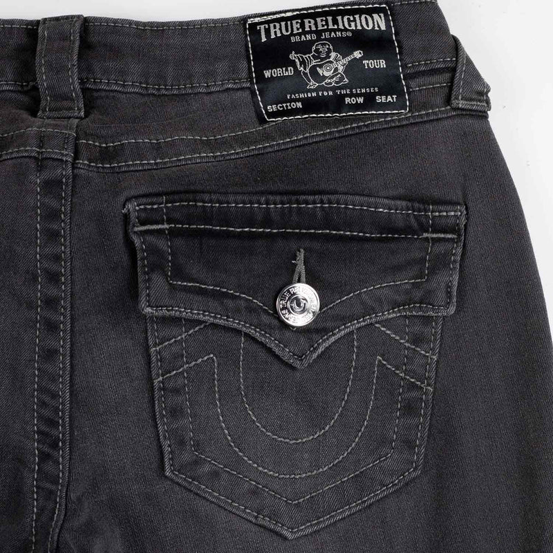 True Religion JOEY LOW RISE FLARE JEAN, Charcoal