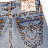 True Religion VINNY ULTRA BAGGY T FLAP ALLEY LOOP, Light Wash