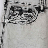 True Religion JOEY SUPER T FLAP FLARE JEAN, Rebel Trail Grey Wash