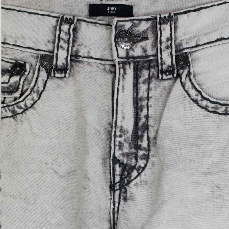 True Religion JOEY SUPER T FLAP FLARE JEAN, Rebel Trail Grey Wash
