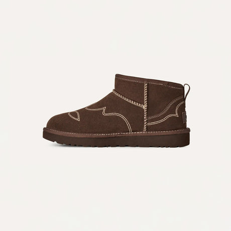UGG W'S CLASSIC ULTRA MINI WESTERN, Burnt Cedar