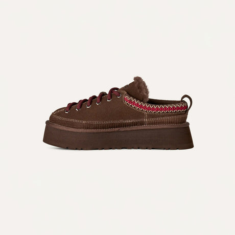 UGG W'S HERITAGE LACE-UP SLIPPER, Burnt Cedar