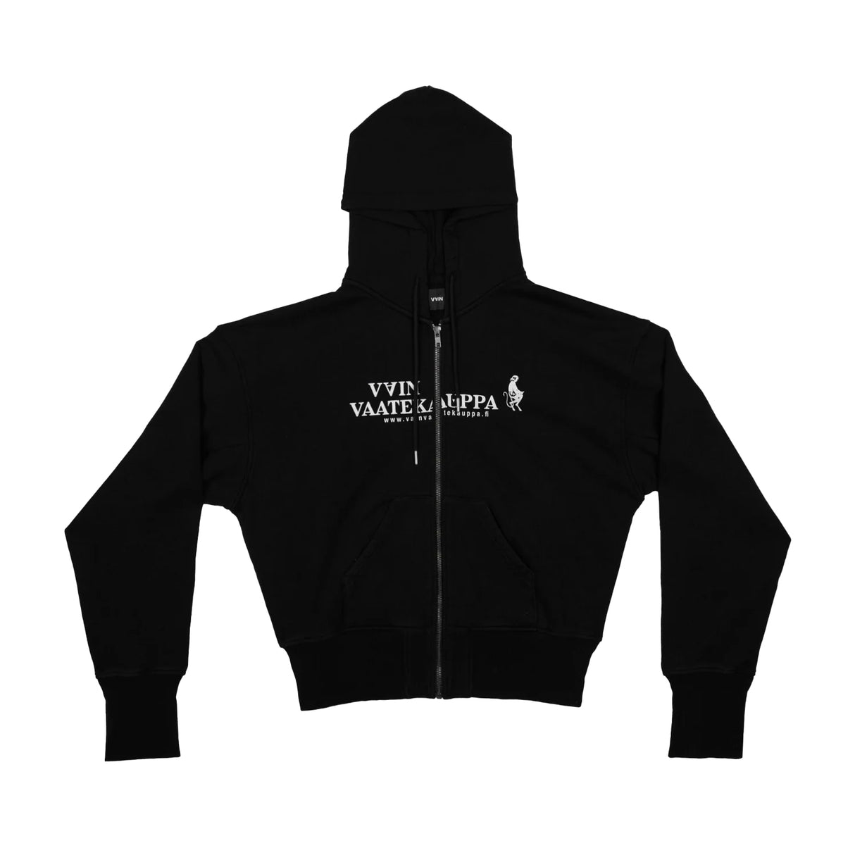 Vain VAATEKAUPPA ZIP HOODIE, Black