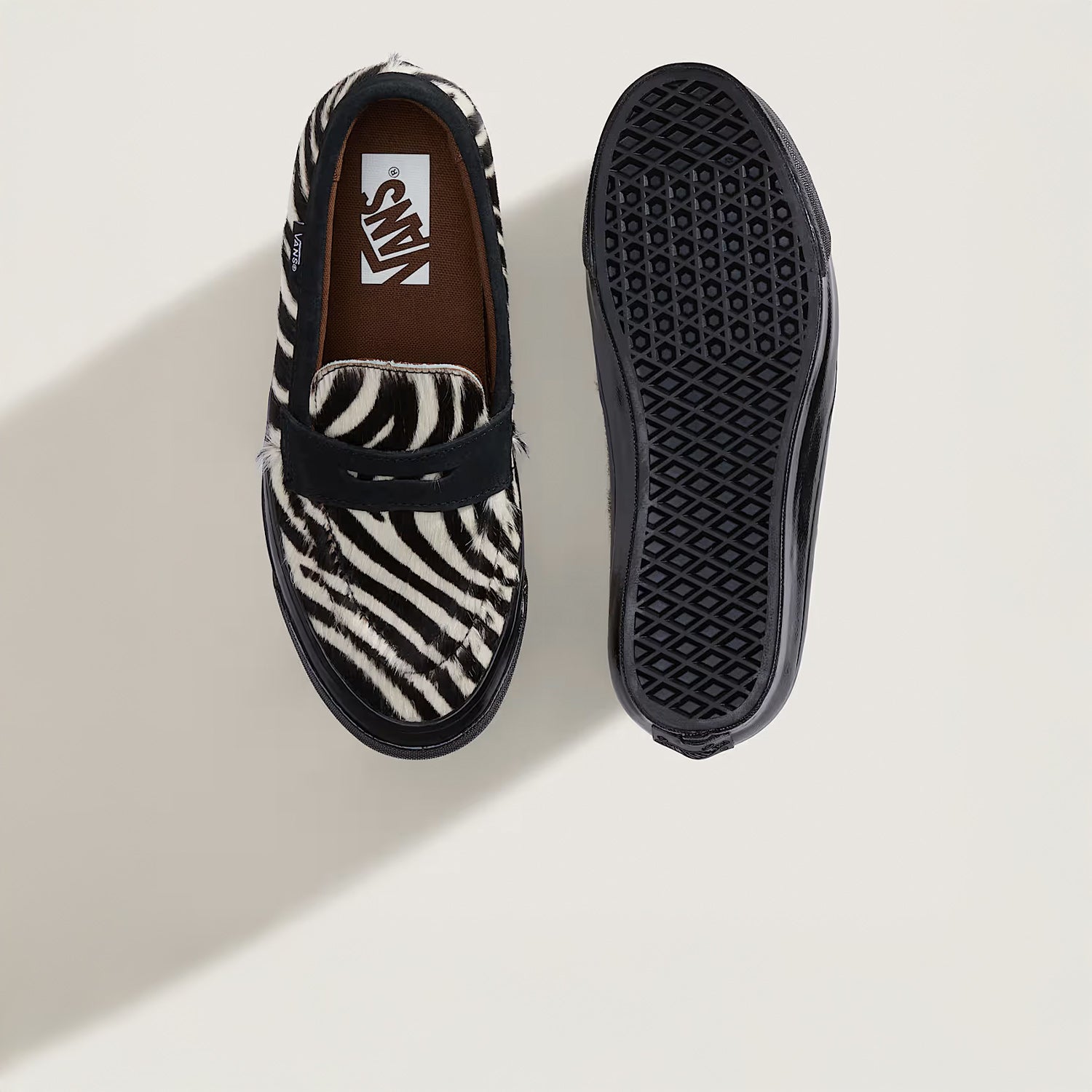 Vans PREMIUM LOAFER 53 PONY HAIR, Zebra/Black – Beamhill