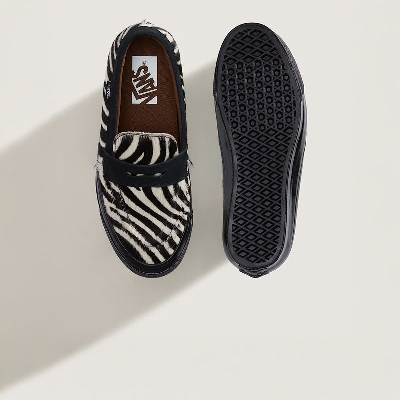 Vans PREMIUM LOAFER 53 PONY HAIR, Zebra/Black