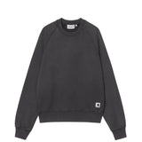 Carhartt WIP W' HUDSON SWEAT, Black (Chalk Wash)