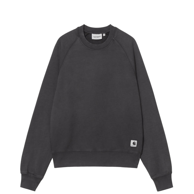Carhartt WIP W' HUDSON SWEAT, Black (Chalk Wash)