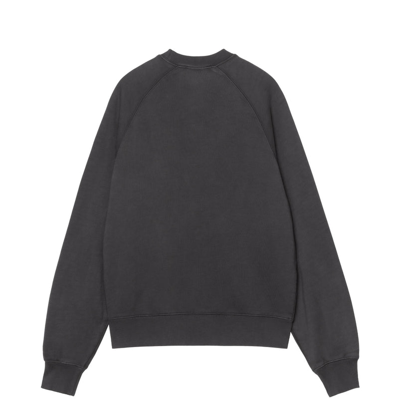 Carhartt WIP W' HUDSON SWEAT, Black (Chalk Wash)