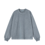 W' L/S TORION T-SHIRT, Office Blue Grind Wash