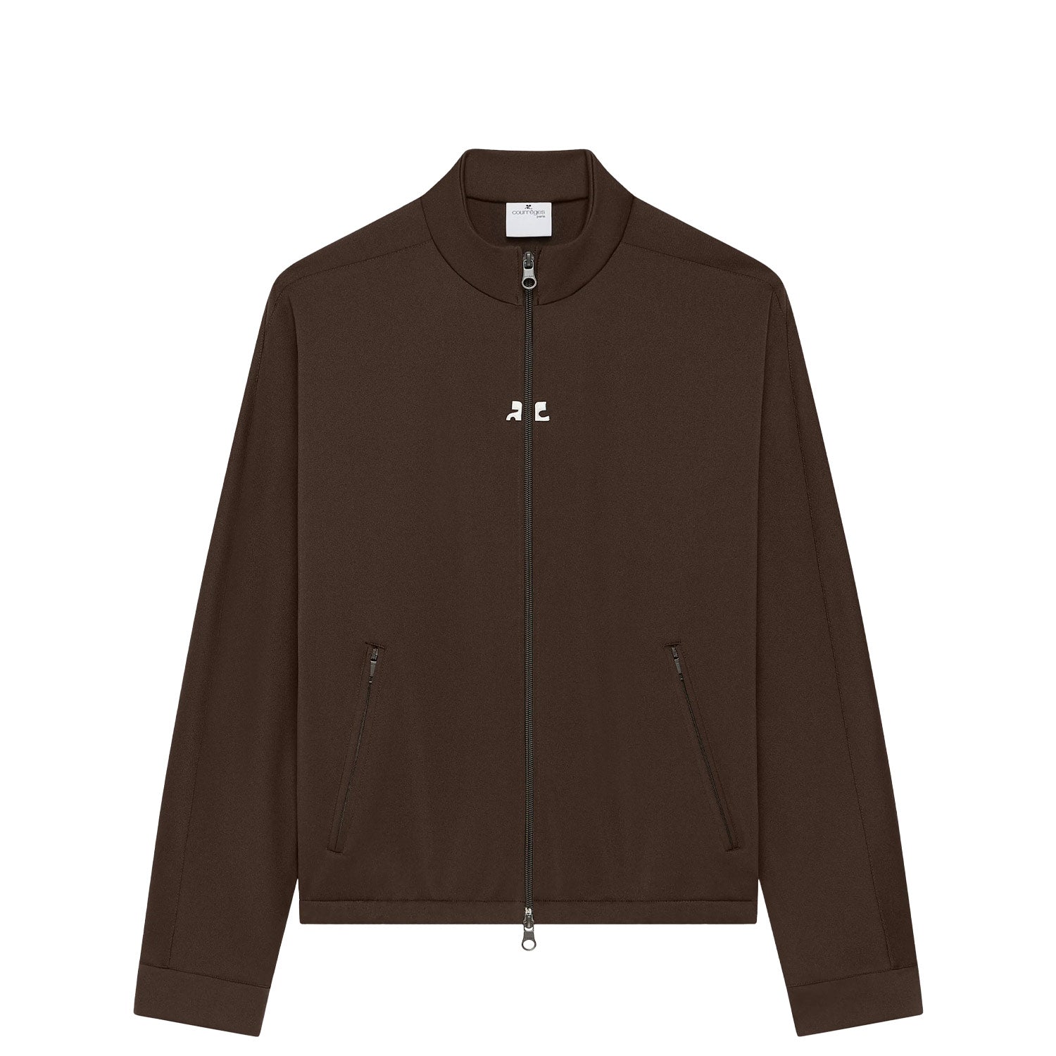 courrèges hommes courrèges INTERLOCK TRACKSUIT JACKET, Chocolate – Beamhill