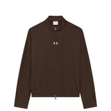 courrèges INTERLOCK TRACKSUIT JACKET, Chocolate