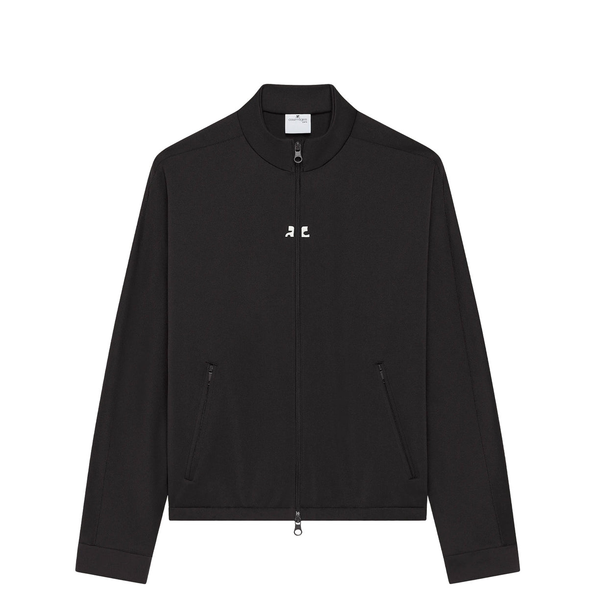 courrèges INTERLOCK TRACKSUIT JACKET, Black