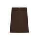 courrèges INTERLOCK TRACSUIT SKIRT, Chocolate