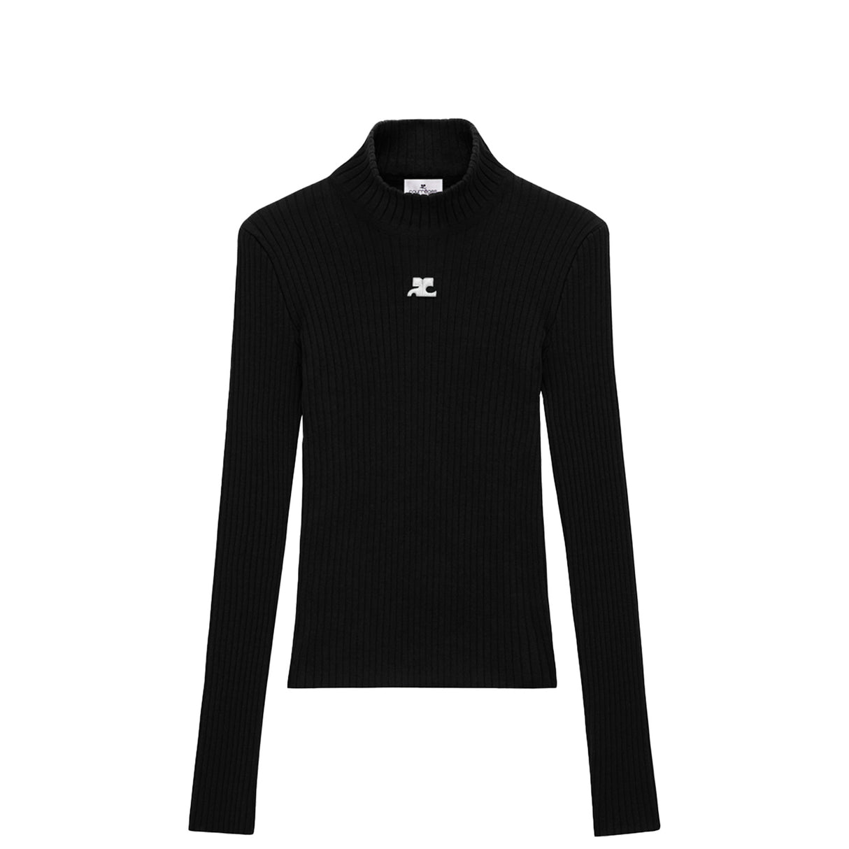 courrèges REEDITION RIB KNIT LS, Black