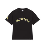 courrèges OVERSIZED PRINTED T-SHIRT, Black