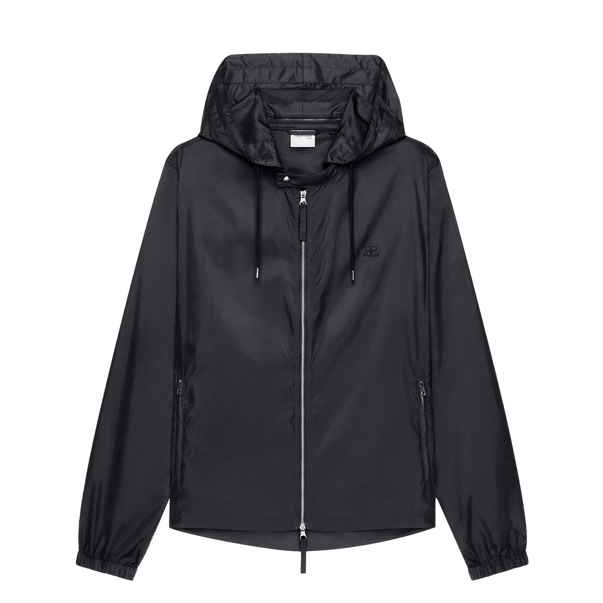 courrèges AC NYLON WINDBREAKER, Black