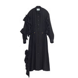 Hedvig MACARON SILK MIDI DRESS, Black