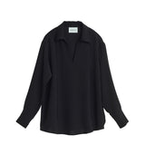 Hedvig STRING COLLAR SHIRT, Black
