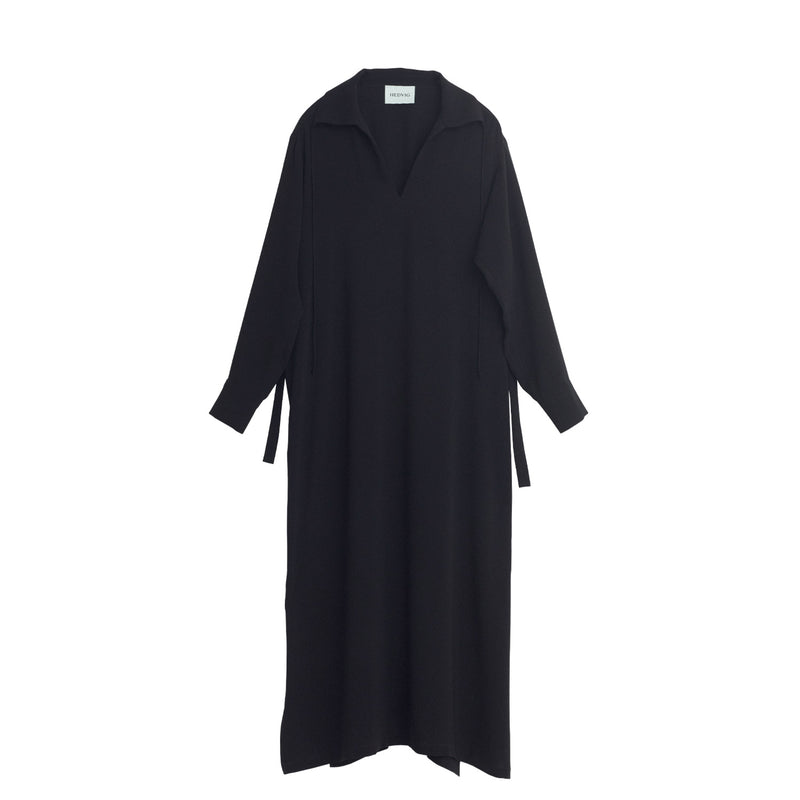 Hedvig STRING COLLAR DRESS, Black