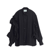Hedvig MACARON SILK SHIRT, Black