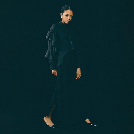 Hedvig MACARON SILK SHIRT, Black