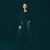 Hedvig STRING COLLAR SHIRT, Black