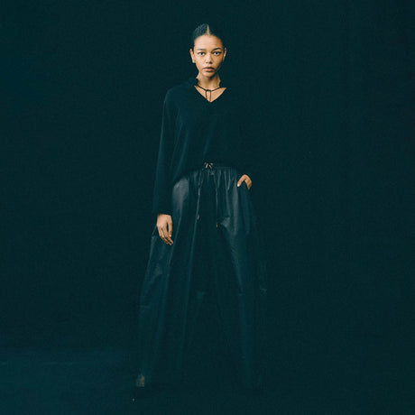 Hedvig MACARON SILK SHIRT, Black