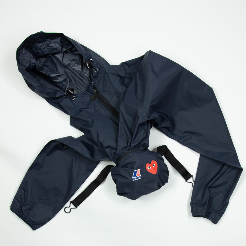Comme des Garçons PLAY X K-WAY ZIP JACKET, Navy
