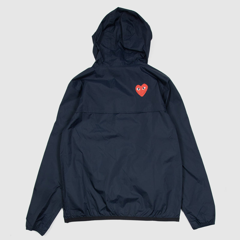 Comme des Garçons PLAY X K-WAY ZIP JACKET, Navy