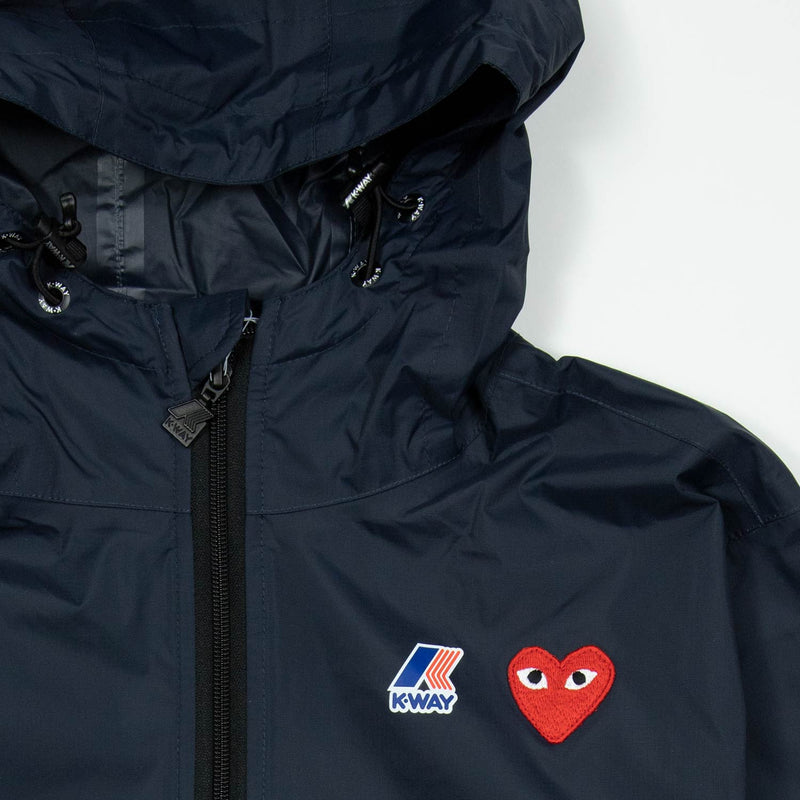 Comme des Garçons PLAY X K-WAY ZIP JACKET, Navy
