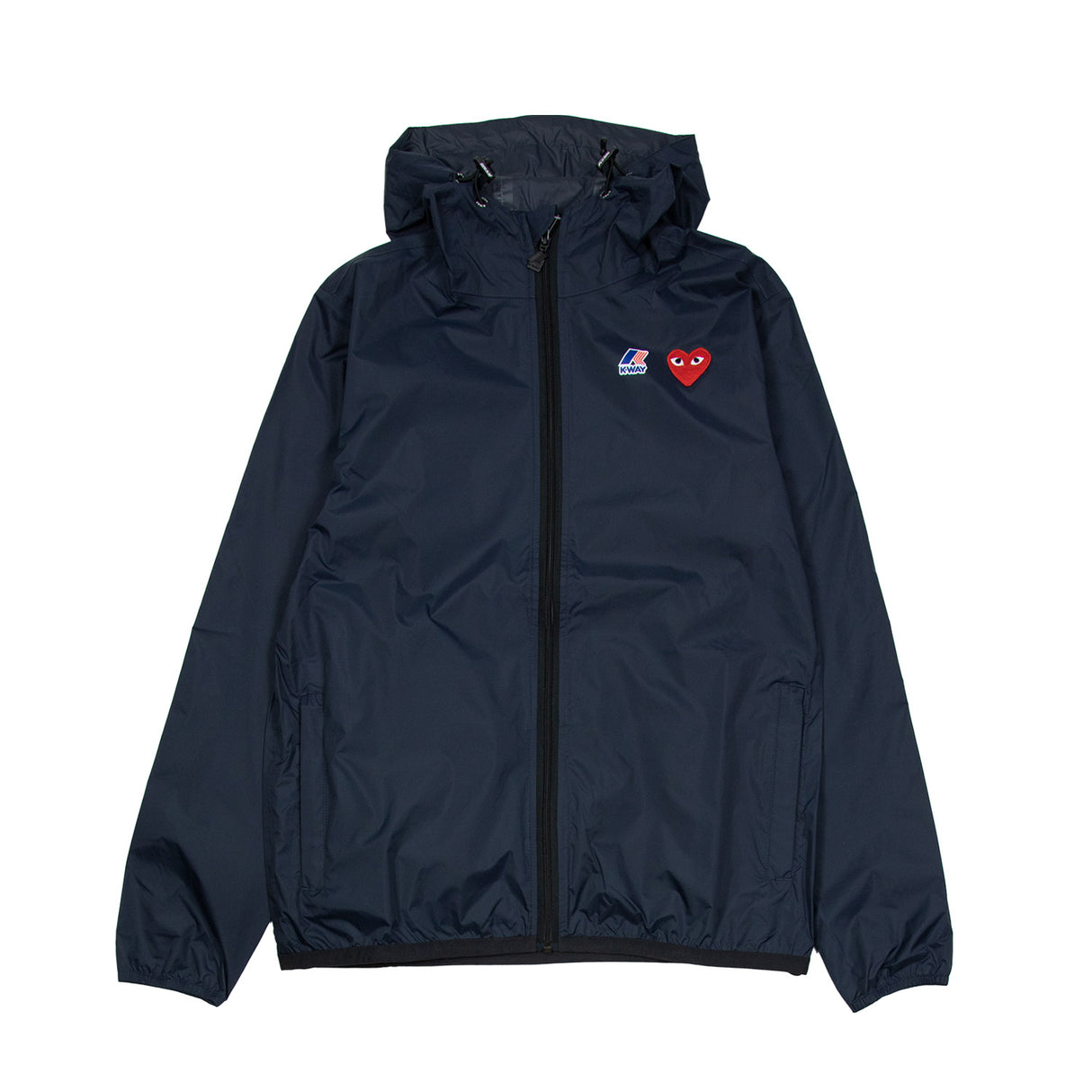Comme des Garçons PLAY X K-WAY ZIP JACKET, Navy