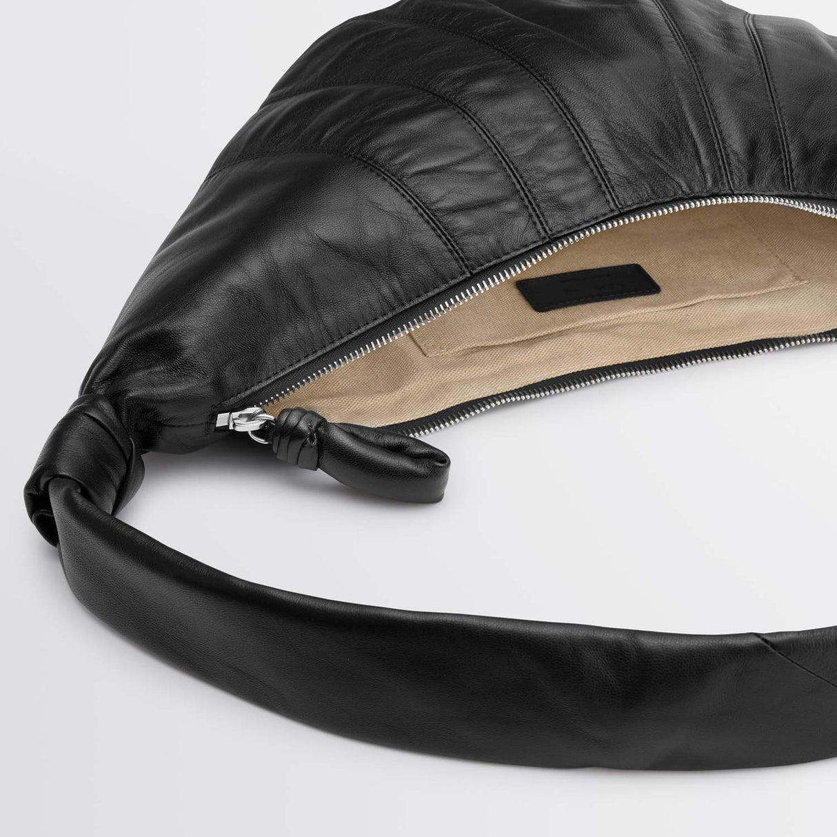 Lemaire MEDIUM CROISSANT BAG, Black