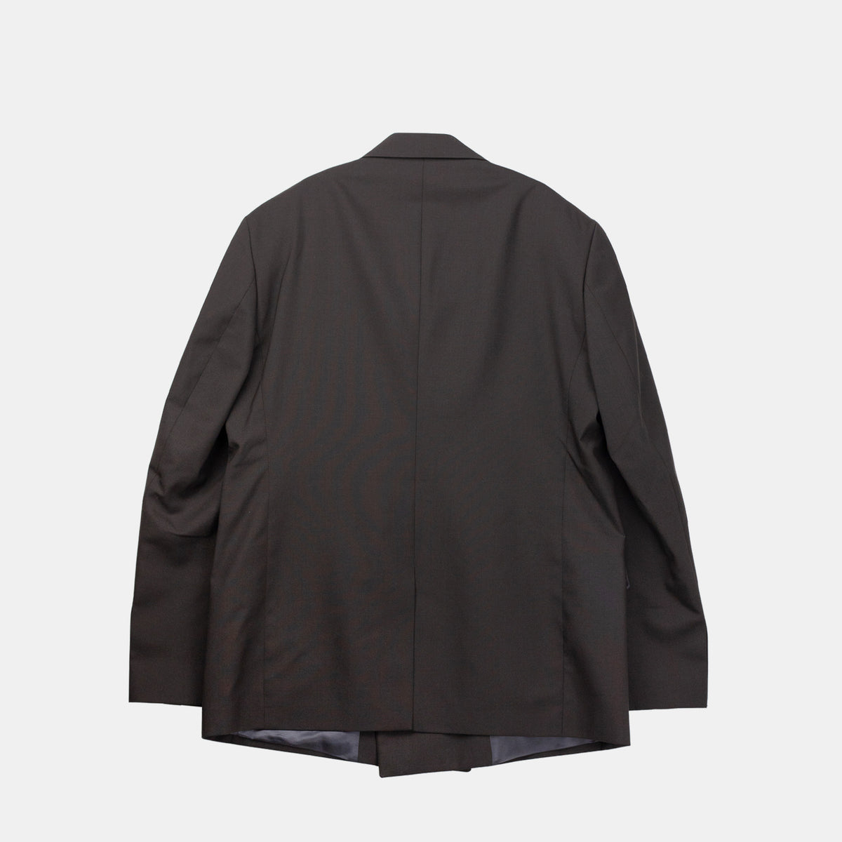 mfpen DOUBLE BREASTED BLAZER, Dark Brown Dry Wool