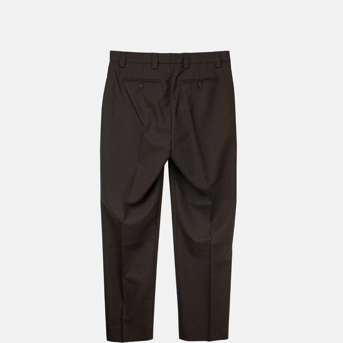 mfpen PROM TROUSERS, Dark Brown Dry Wool