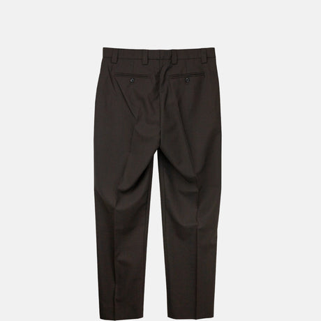 mfpen PROM TROUSERS, Dark Brown Dry Wool