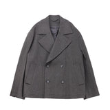 mfpen SENTENCE PEACOAT, Ash Brown Recycled Wool