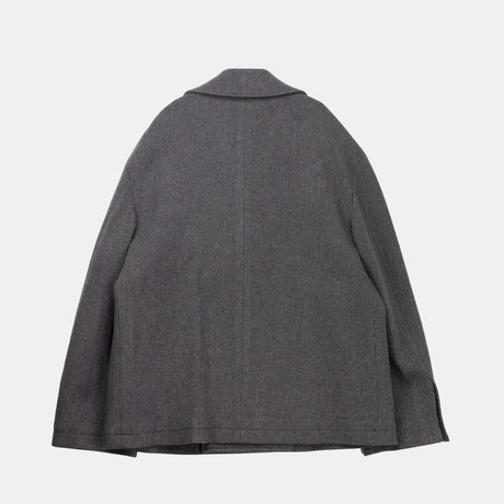 mfpen SENTENCE PEACOAT, Ash Brown Recycled Wool
