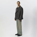 mfpen SENTENCE PEACOAT, Ash Brown Recycled Wool