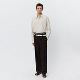 mfpen SERVICE TROUSERS, Dark Brown Dry Wool