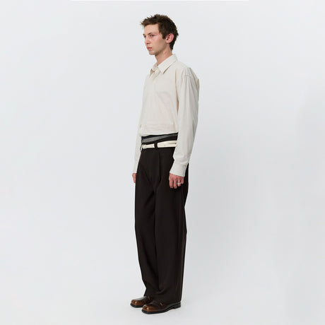 mfpen SERVICE TROUSERS, Dark Brown Dry Wool