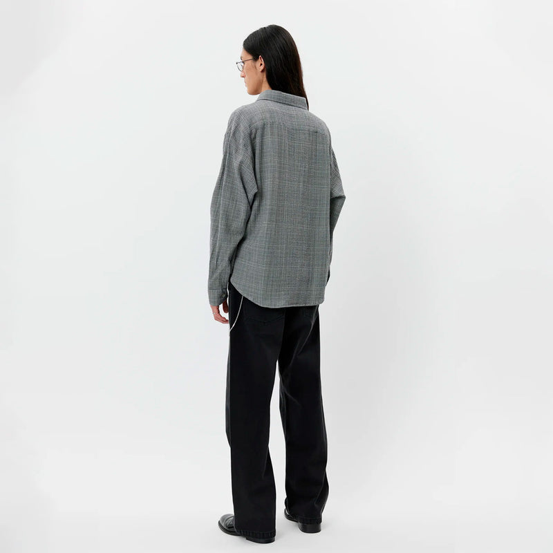 mfpen VACATION SHIRT, Mini Houndstooth Seersucker