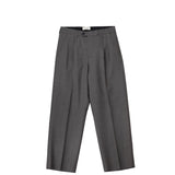 Grey trousers on a white background