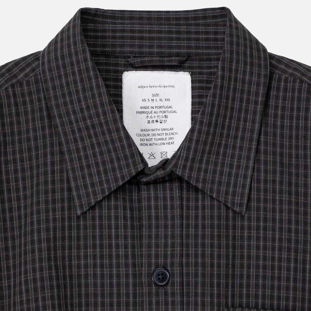 mfpen PRIORITY SHIRT, Dark Linen Check